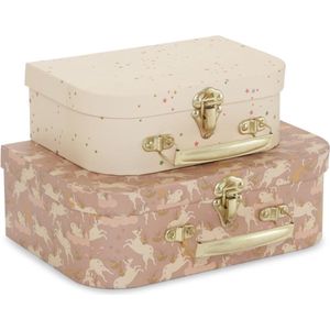 Konges Sløjd koffertjes - Set van 2 - Unicorn blush/Etoile Multi