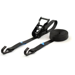 Spanband (sjorband) - 1,2T - 25mm - 2-delig met ratel - Zwart - 3,5m