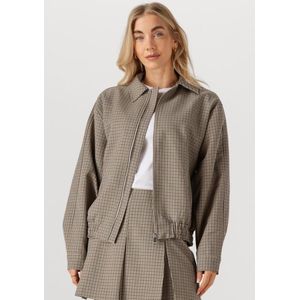 Catwalk Junkie Check Bomber Dames - Jas - Beige - Maat 42