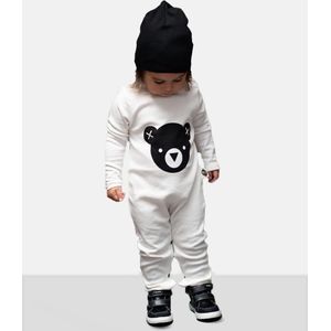 RG Unisex baby jumpsuit  wit 3-6 maanden Ecru