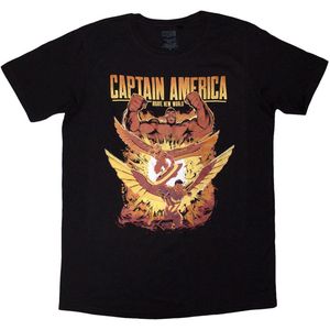Marvel - Capt. America Brave New World Explosion Heren T-shirt - S - Zwart