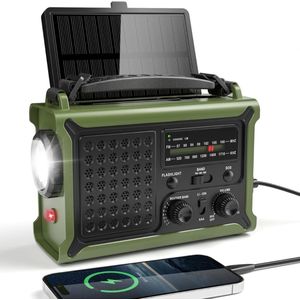 White-Label® Noodradio - Noodpakket Oorlog - Draagbare Radio - Powerbank Zonneenergie - Transistor Radio