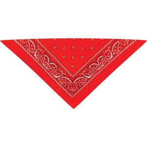 Bandana - rood - boerenzakdoek - dames/heren - cowboy verkleedkleding