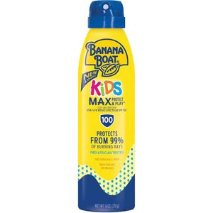 Banana Boat UltraMist Kids MAX Protect & Play Clear Spray Sunscreen - Zonnebrand - Kinderen - SPF 100