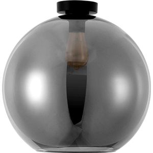 Artdelight Plafondlamp Marino Ø 40 cm rook glas zwart