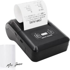 Mrs. Jones draadloze thermische bonprinter 58 mm Bluetooth USB - ondersteunt iOS Android Windows - restaurants winkels .