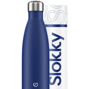 Slokky - Matte Blue Thermosfles & Drinkfles - 500ml