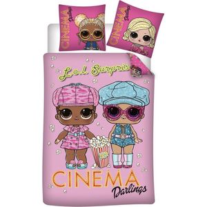 LOL Surprise! Dekbedovertrek, Cinema Darlings- 140 x 200 cm / 63 x 63 cm - Polyester