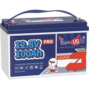12V 100Ah Lithium Accu - Krachtige en Lichtgewicht Oplossing voor Campers en Zonne-energiesystemen