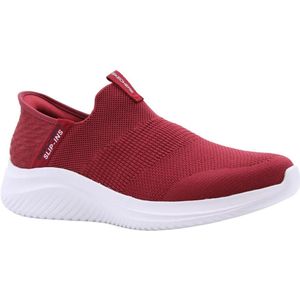 Skechers - Ultra Flex 3.0 Smooth Step - Heren Trainers - Bordeaux - Gebreide Trim - Lichtgewicht