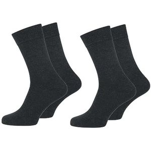 Katoenen Business Sokken voor Heren - 2 Stuks met Comfortabele Band