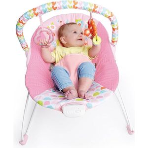 baby-schommelstoel. Babywip, Safari Fun met rustgevende Eenhoorn. roze