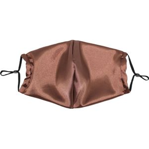 Beauty Pillow® Satijnen Mondmasker - Wasbaar - Brown
