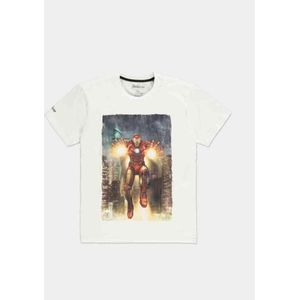 Marvel The Avengers Heren Tshirt -S- Iron Man Wit