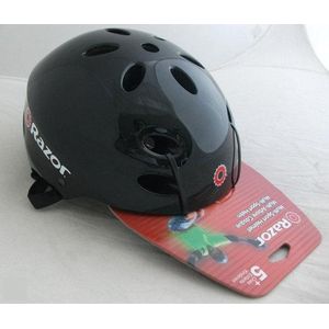 Razor Kinder Skatehelm - Maat S - Glanzend Zwart