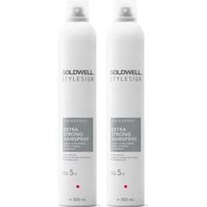 Goldwell - Stylesign - EXTRA Strong Hairspray - voordeelverpakking - 2 x 500ml