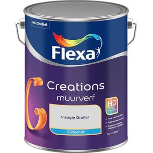 Flexa - Creations Muurverf Zijdemat - Vleugje Grafiet - Mengverf - 5 Liter