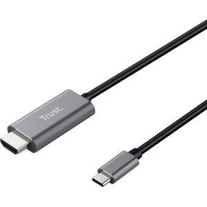 Trust Calyx - USB-C naar HDMI-kabel - 4K ondersteuning - Zwart