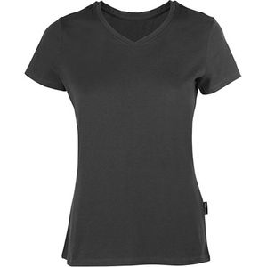 HRM Women´s Luxury V-Neck Tees HRM202 - Dark Grey - 4XL