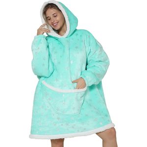 Oversized hoodie - Plaid - Hoodie Deken - Met lange mouwen – Unisex - Eén maat