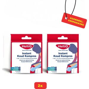 HeltiQ Instant Koud Kompres 14 x 15 cm - 2x Voordeelverpakking!