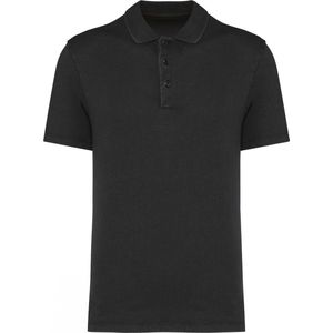 Native Spirit Ecologische verwassen herenpolo van jersey NS201 - Washed Coal Grey - XXL