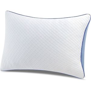 Neck Support Pain Relief Shredded Memory Foam Orthopedic Pillow - Adjustable for Stomach, Back and Side Sleepers