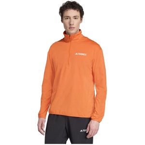 Adidas - Terrex - Fleece - Oranje - Halve Rits - CLIMAWARM