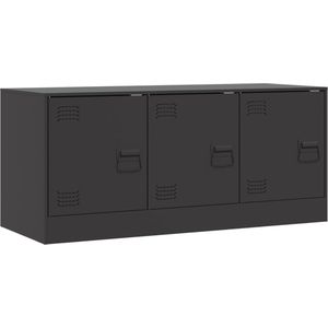 vidaXL-Tv-meubel-99x39x44-cm-staal-zwart