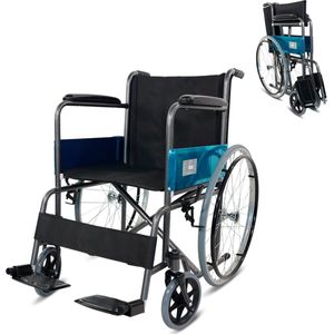 Clinicalfy Júcar - Rolstoel - Inklapbaar - Lichtgewicht - Grote wielen