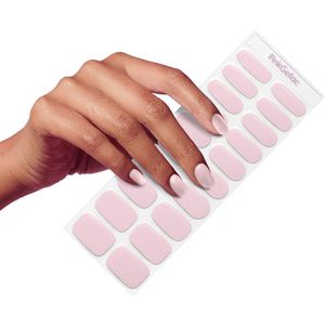 Pink Gellac UV Nagelstickers - Gellak Stickers 0007 Flirty Pink - Nail Art Gel Stickers voor Nagels - 20 stuks in 10 maten