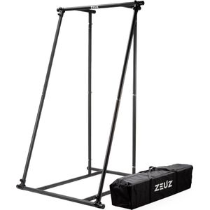 ZEUZ Pull Up Bar Rack Incl. Tas – Optrekstang Station voor Fitness, Calisthenics, CrossFit Training – Draagbaar - Staal