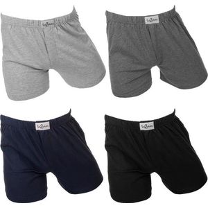 Fun2wear Ondergoed Heren - Losse Boxershort Heren - 4 Pack - Uni - M - Comfortabele Wijde Boxershorts voor Mannen