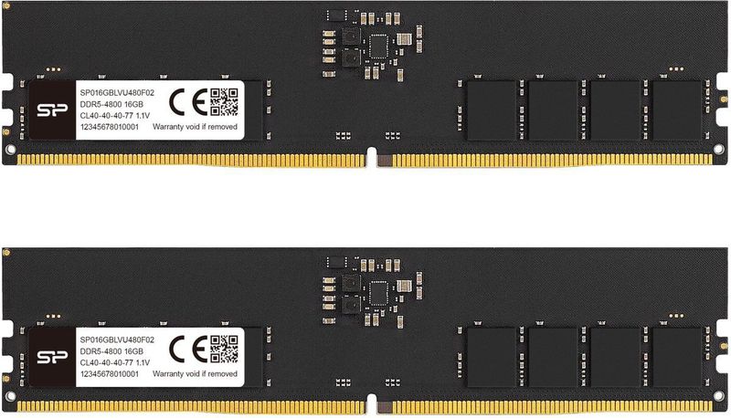 Silicon Power - Hoofdgeheugen - 32 GB - DDR5 - Zwart - 4800 MHz CL40