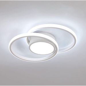 Delaveek - Ronde Moderne LED Plafondlamp- 42W 4800lm - Koel Wit 6500K- Dia 40cm