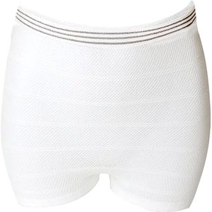 Ondergoed voor herstel na de geboorte, zwangerschapsslipje, netbroekje voor de geboorte, ondergoed voor de zwangerschap, moederschap, wasbaar, hypoallergeen, 4 stuks, Wit, L