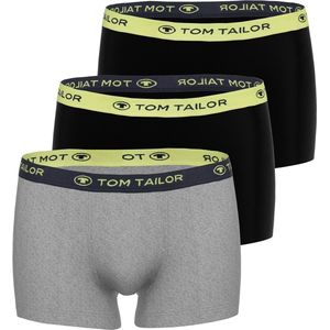 Tom Tailor Buffer Heren Boxershort - 3-Pack - Zwart - Maat S