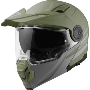 Bogotto FG-102 Duo - Systeemhelm - Groen - Fiberglas