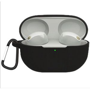 Ultradunne zachte hoes voor draadloze oordopjes - zwart Compatibel met WF-1000XM5, slim fit, valbestendig