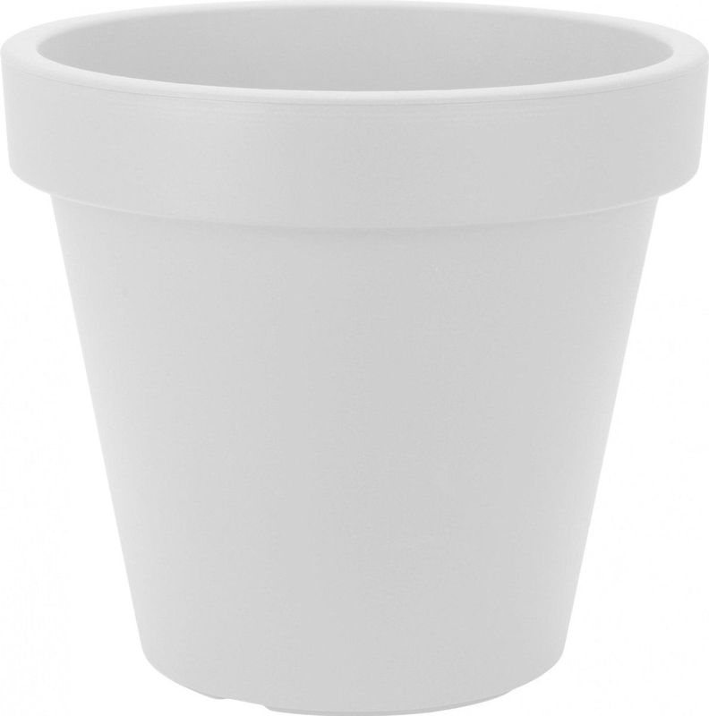 Nampook - Bloempot EK Rond - Wit - Kunststof - 25cm