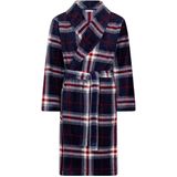 Pastunette - Aspen Ski - Badjas - Blauw Geruit - Fleece