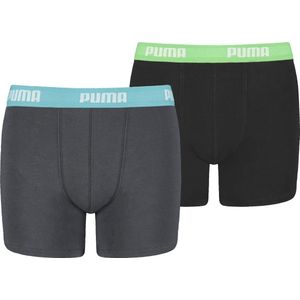 PUMA Boxershort Heren PUMA BASIC BOXER 2P - India Ink / Turquoise