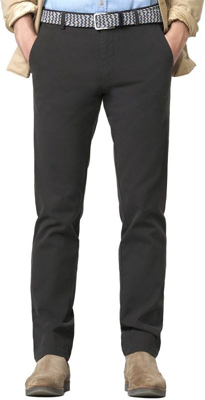 MEYER - Chino 'Bonn' - Antraciet - Chino Broeken
