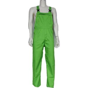 EM Workwear Tuinbroek Polyester/Katoen  Appelgroen - Maat 140