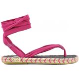 Nalho - NA0014--FUX-D9 - Sandalen - Dames - Ronde Tip - Textiel Bovenkant