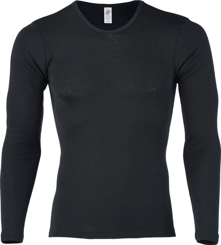 Engel - Shirt L/S - Merino-ondergoed - Zwart