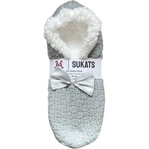 BLACK FRIDAY - Sukats® Homeshoes - Homesocks - Dames Huissokken - Pantoffels - Sloffen - Maat 39-42 - Slofsokken - Anti-Slip - Fluffy - Dames Variant 2 - Verwarmde Sokken