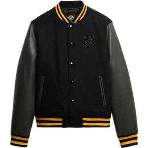 Superdry - Classic Varsity Bomberjack - Zwart - Man