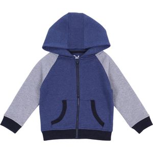 Marineblauw-grijze hoodie