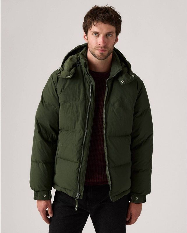 LEVI'S - Rockridge - Gewatteerde Jas - Blauw - Afneembare Capuchon